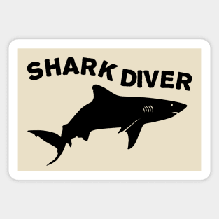 Shark diver Sticker